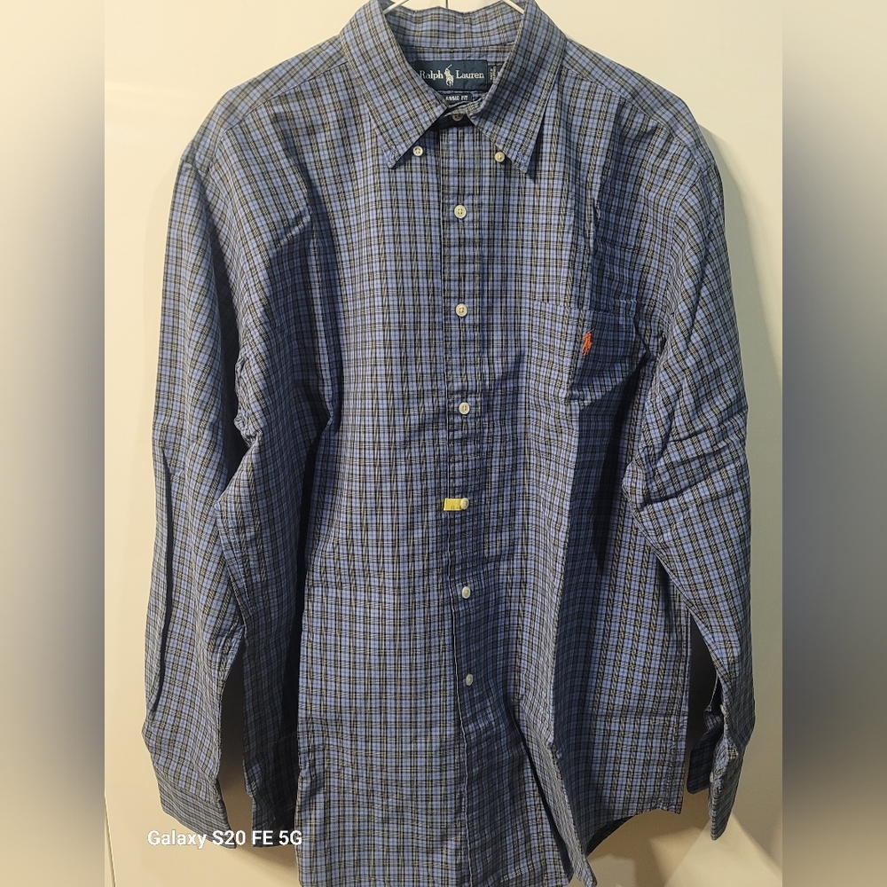 Polo Ralph Lauren Navy Checkered Men's Shirt